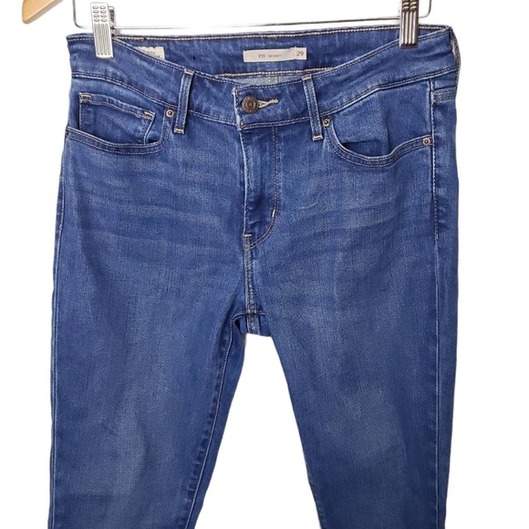Levi's 711 Suze 29 Skinny Big E Premium Denim Stretchy Skinny Leg Jeans - Picture 3 of 6